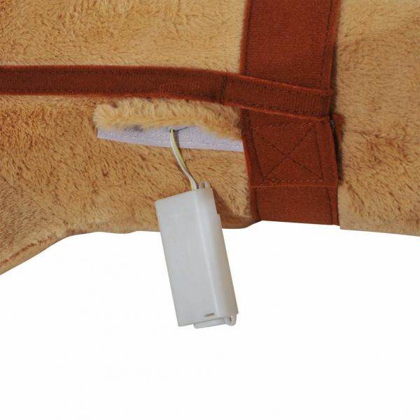 Reitpferd Stehpferd Kinderpferd Plüschpferd Reiten ohne Schaukelkufen Beige - Palo24
