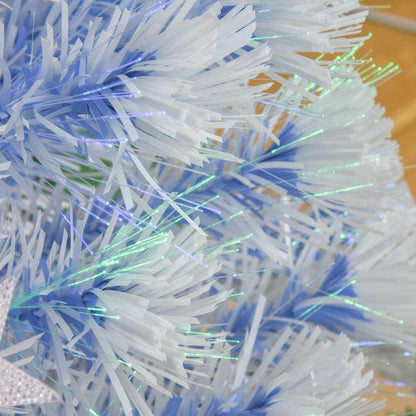 Künstlicher Weihnachtsbaum weiss blau 60 cm x 60 cm x 120 cm - Palo24