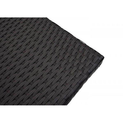 Poly-Rattan Couchtisch HWC-G16, Gartentisch Balkontisch Loungetisch, Gastronomie 80x50cm ~ schwarz - Palo24