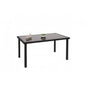 Poly-Rattan Tisch HWC-G19, Gartentisch Balkontisch, 120x75cm ~ schwarz - Palo24