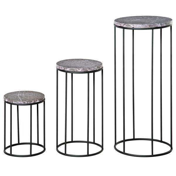 Blumenständer 3er Set aus Metall Pflanzenständer Set - Palo24