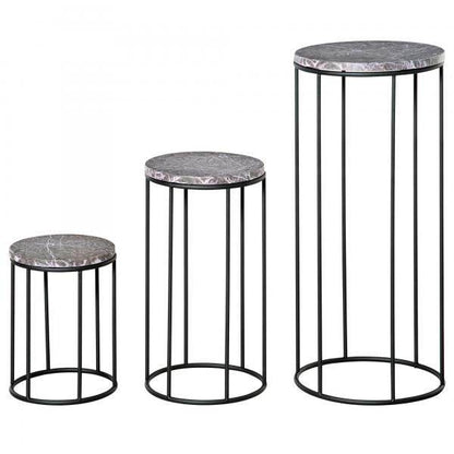 Blumenständer 3er Set aus Metall Pflanzenständer Set - Palo24