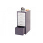 Rollcontainer Boston T851, Schubladenschrank Stahlschrank, 69x28x41cm 5 Schubladen ~ dunkelgrau weiss-dunkelgrau - Palo24