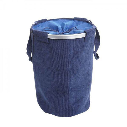 Wäschesammler Wäschekorb Wäschesack Wäschebehälter mit Kordelzug cord blau - Palo24
