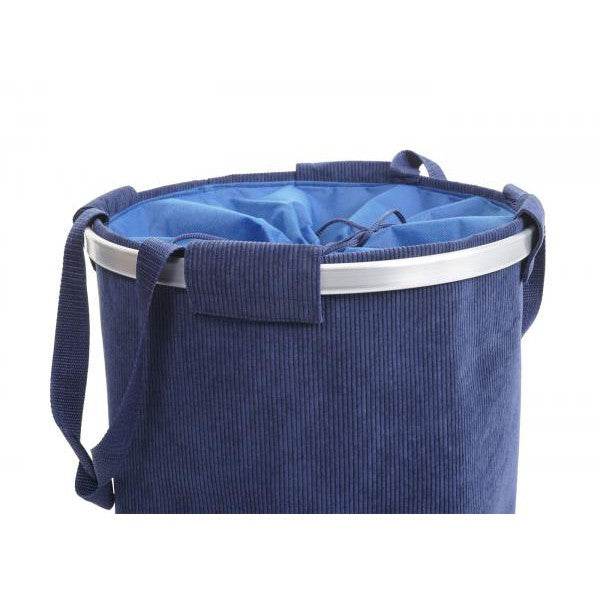 Wäschesammler Wäschekorb Wäschesack Wäschebehälter mit Kordelzug cord blau - Palo24