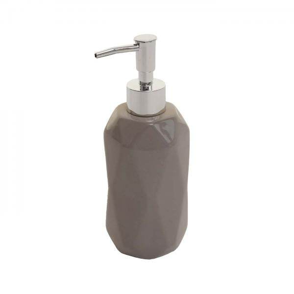 5-teiliges Badset HWC-H88, WC-Garnitur Badezimmerset Badaccessoires, Keramik ~ grau - Palo24