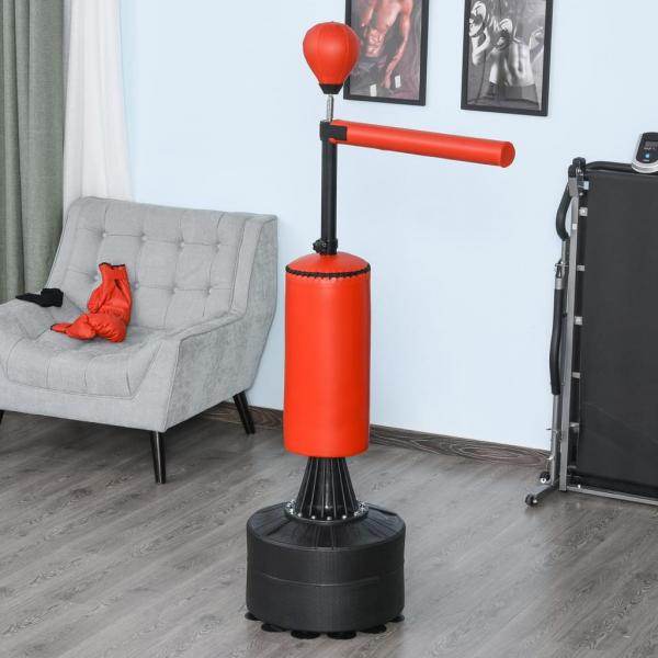 Standboxsack Boxtrainingsgerät Boxassistent Schwarz Rot - Palo24