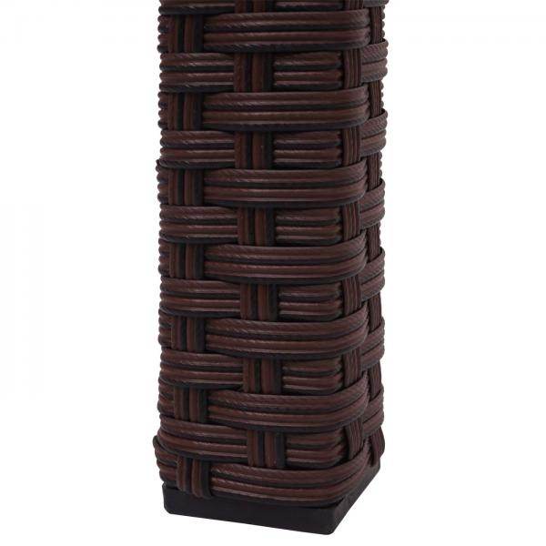 Poly-Rattan Tisch HWC-G19, Gartentisch Balkontisch, 120x75cm ~ braun - Palo24