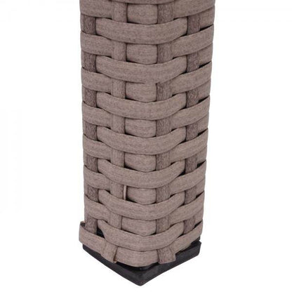 Poly-Rattan Tisch HWC-G19, Gartentisch Balkontisch, 120x75cm ~ grau-braun - Palo24