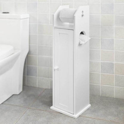 Toilettenpapierhalter | Toilettenpapier Aufbewahrung | Badezimmerschrank Weiss - Palo24