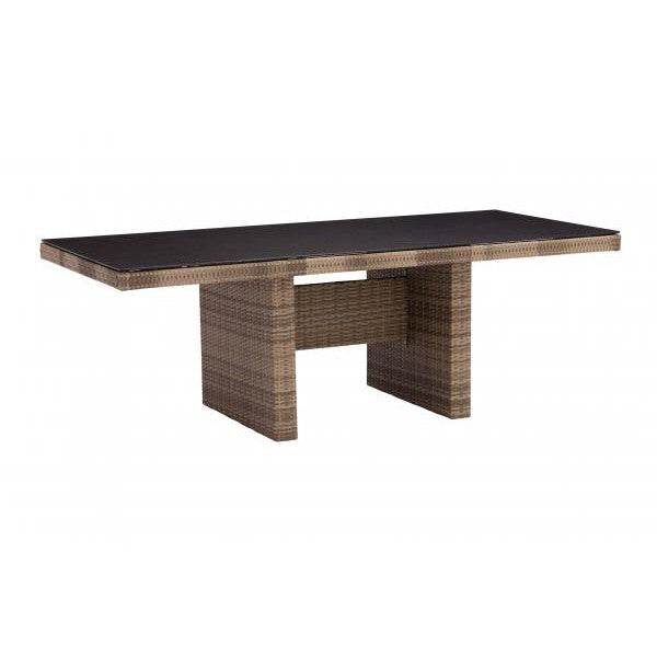 Esstisch Turin« Wangentisch Gartentisch 220x100cm Spraystone Natur - Palo24