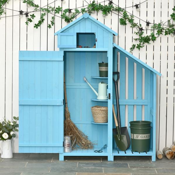 Gartenhaus Gerätehaus Geräteschuppen Himmelblau - Palo24