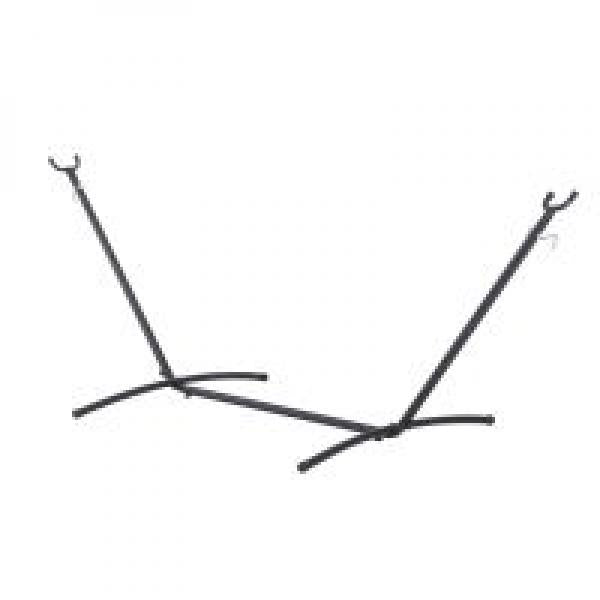 Hängemattengestell für Hängematte Hängemattenständer mit Hacken Garten Strand Metall 280x120x110cm bis 150kg - Palo24