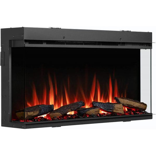 BALDERIA Athena 36" Elektrischer Einbaukamin 3DFlammeneffekt, LED 1500W - Palo24