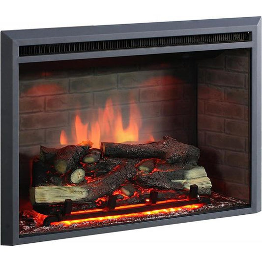 BALDERIA Calida 30" Elektrischer Einbaukamin 3D-Flammeneffekt 2000W - Palo24