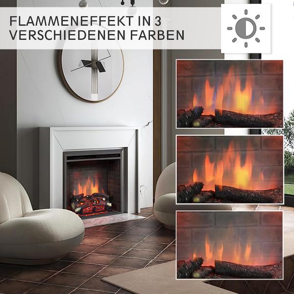 BALDERIA Calida 26" Elektrischer Einbaukamin 3D-Flammeneffekt 2000W - Palo24