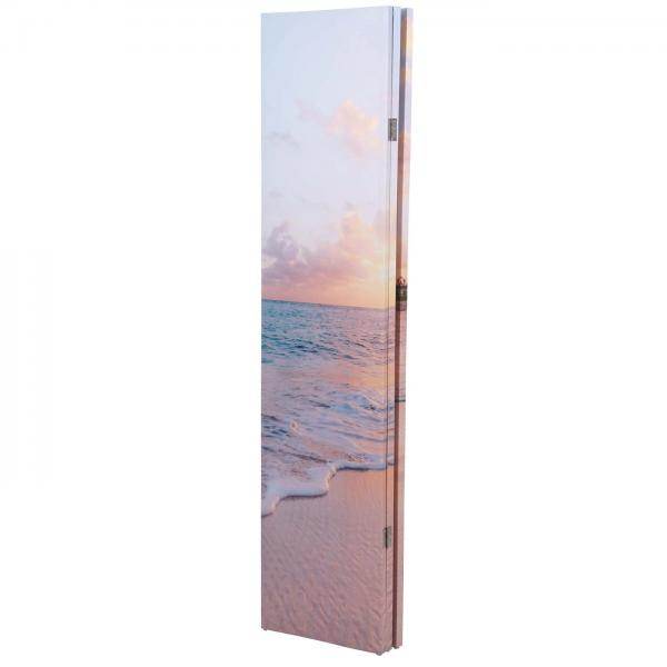 Foto-Paravent HWC-A83, Raumteiler Trennwand Sichtschutz, FSC-zertifiziert ~ 180x121cm Ocean - Palo24