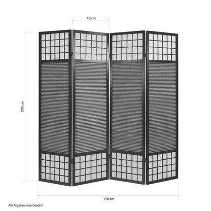 Raumteiler Sondergröße 2 m Höhe Paravent Spanische Wand Sichtschutz 200cm x172cm - Palo24