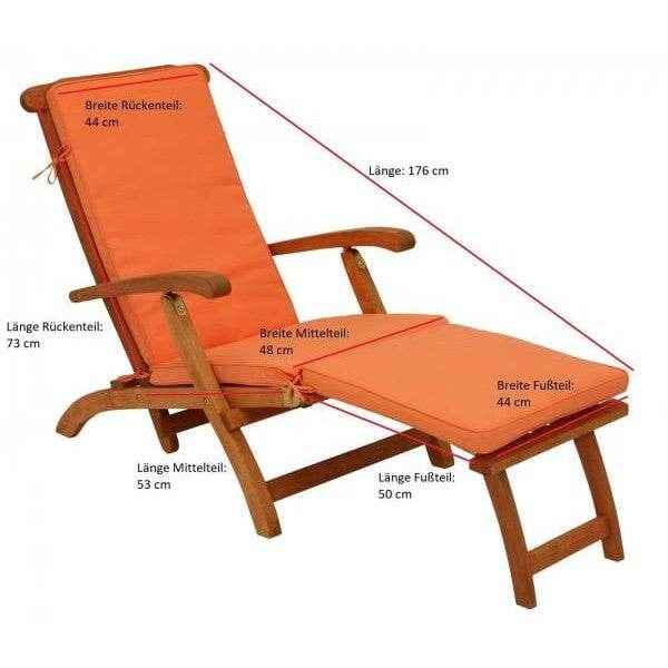Auflage DENVER für Deckchair, terracottafarben