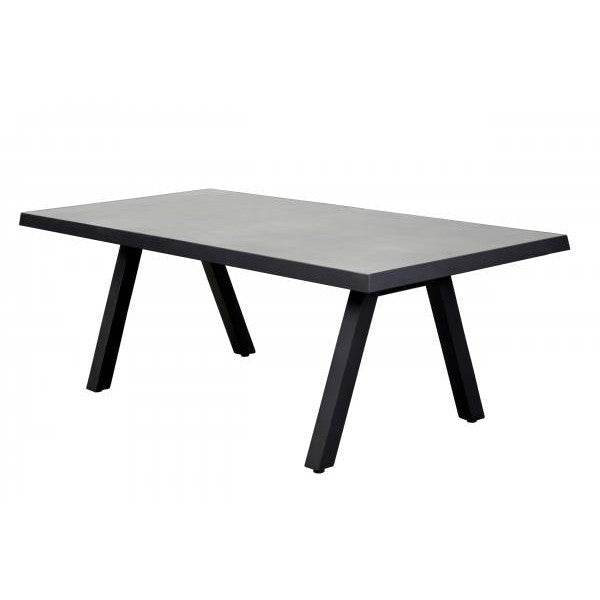 Dining Keramik Esstisch Stativ-Fuß schwarz 200x100x75cm Gartentisch - Palo24