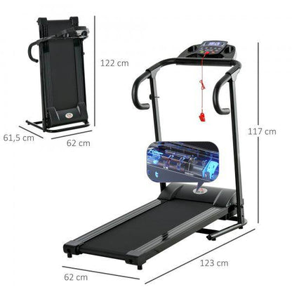 Laufband Klappbar elektrisch 500 W 0,8-10 km/h - Palo24