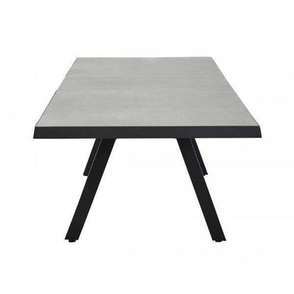 Dining Keramik Esstisch Stativ-Fuß schwarz 200x100x75cm Gartentisch - Palo24