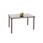 Poly-Rattan Tisch HWC-G19, Gartentisch Balkontisch, 120x75cm ~ grau - Palo24