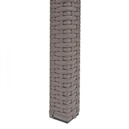 Poly-Rattan Tisch HWC-G19, Gartentisch Balkontisch, 120x75cm ~ grau - Palo24