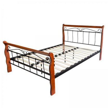 Metallbett 160x200cm Bettgestell Doppelbett 1008 schwarz - Palo24
