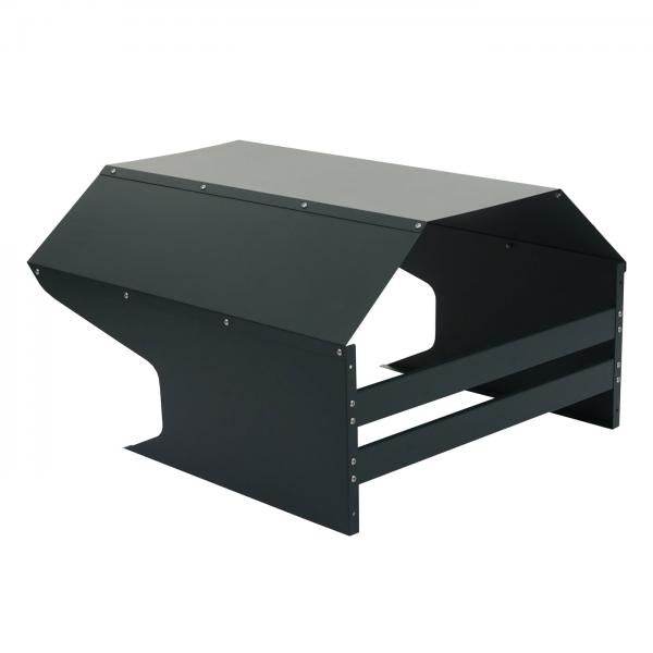 Mähroboter-Garage HWC-L43, Dach Unterstand für Rasenmäher, Metall 40x59x69cm ~ grün - Palo24
