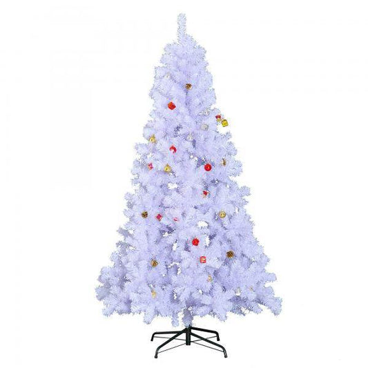 Weihnachtsbaum künstlicher 180cm mit Ständer inkl. Dekor weiss - Palo24