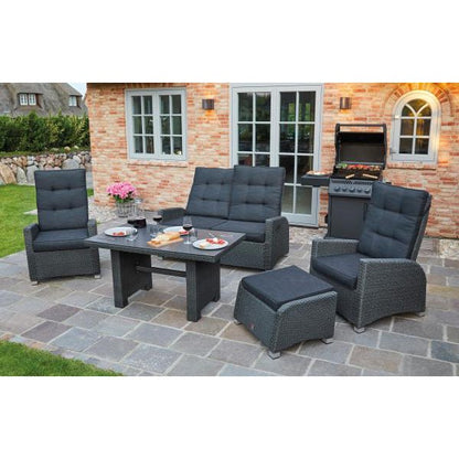 Rattantisch Couchtisch Loungetisch grau-mix "Barc"130 China" - Palo24