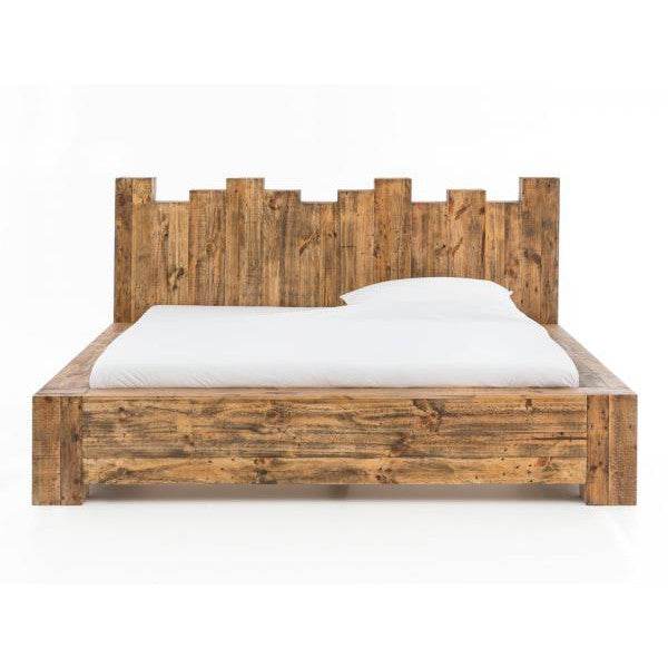 Holzbett Kingsburgh aus recycelte Pinie 180x200 cm - Palo24