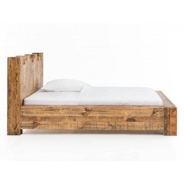 Holzbett Kingsburgh aus recycelte Pinie 180x200 cm - Palo24