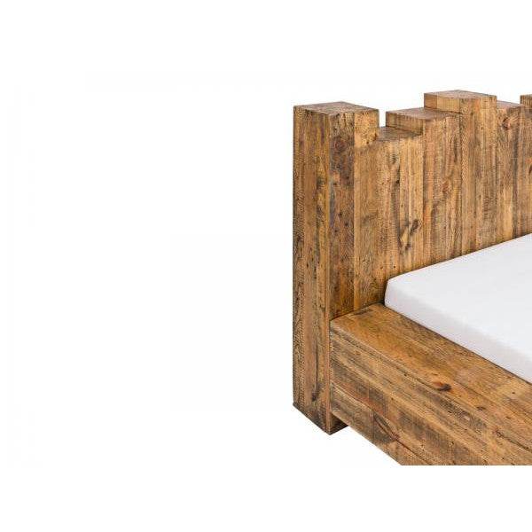 Holzbett Kingsburgh aus recycelte Pinie 180x200 cm - Palo24