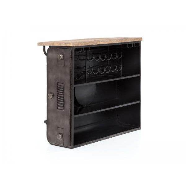 Barregal Camera Bartisch Mangoholz Metall Vintage - Palo24