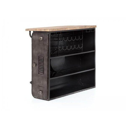 Barregal Camera Bartisch Mangoholz Metall Vintage - Palo24