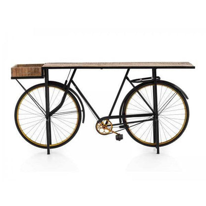 Konsolentisch Bike Bartisch Unikat schwarz - Palo24