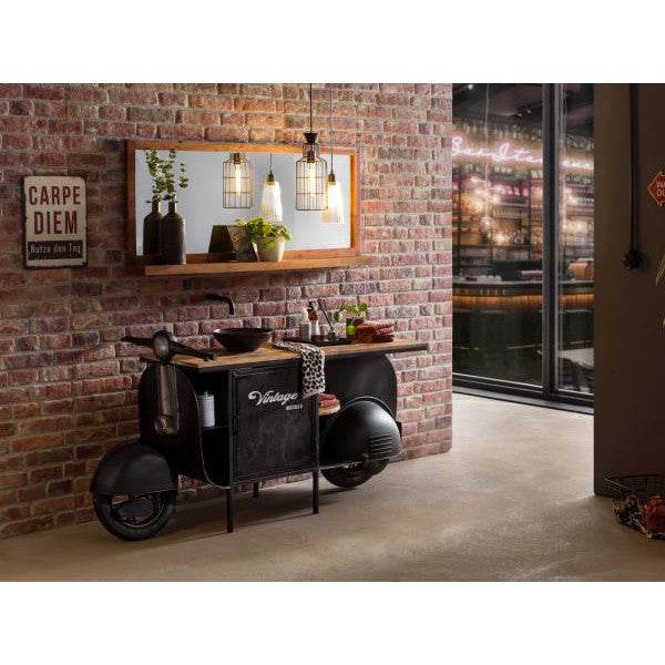 Waschtisch Scooter schwarz Bartisch Unikat Vintage - Palo24