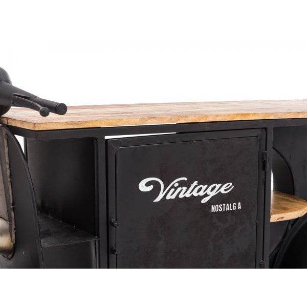 Waschtisch Scooter schwarz Bartisch Unikat Vintage - Palo24