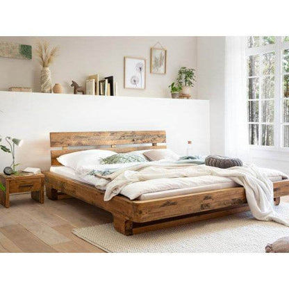 Holzbett Madras aus recycelten Pinienholz 180x200 cm - Palo24