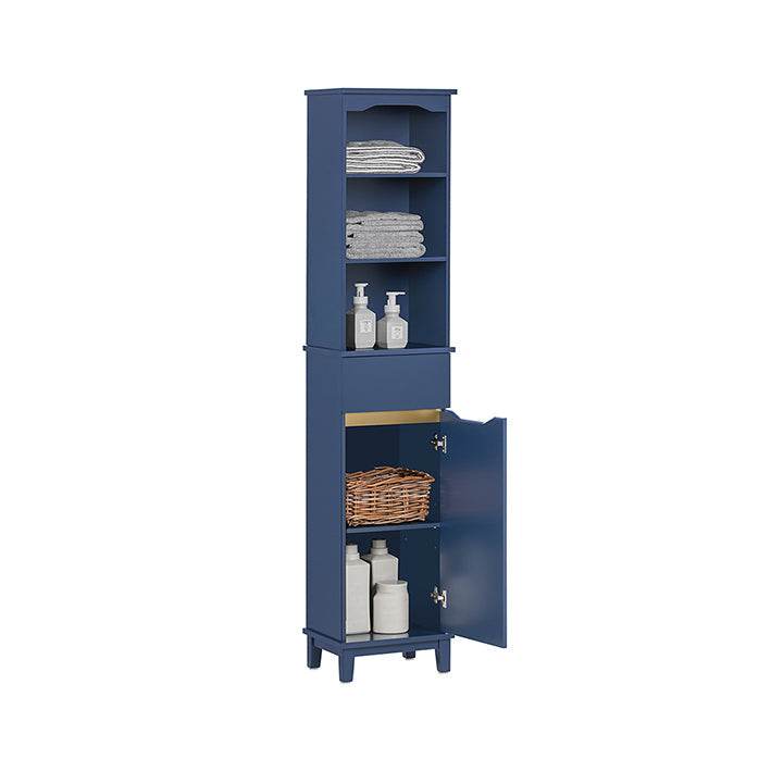 Hochschrank | Badschrank | Badregal | Blau | BZR112-B - Palo24