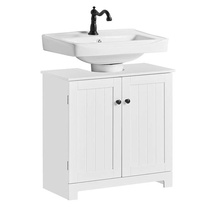 Waschbeckenunterschrank | Badezimmerschrank Weiss Badmöbel | BZR18-II-W - Palo24