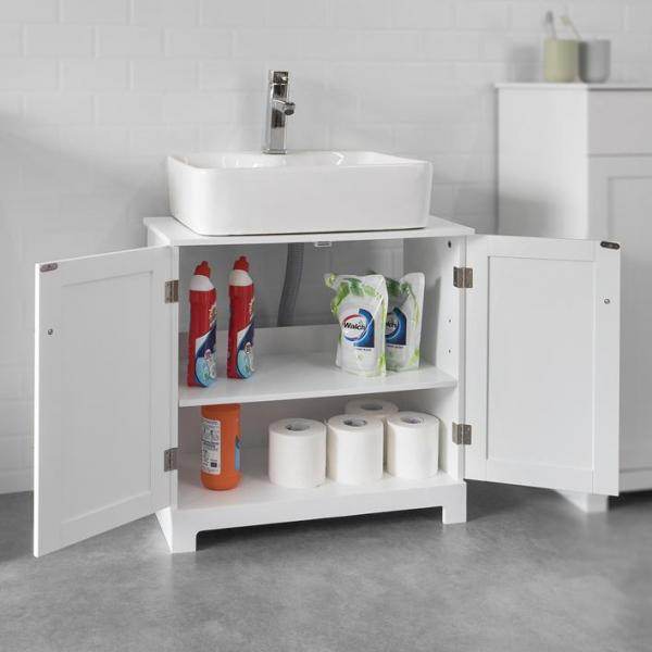Waschbeckenunterschrank | Badezimmerschrank Weiss | Landhaus - Palo24