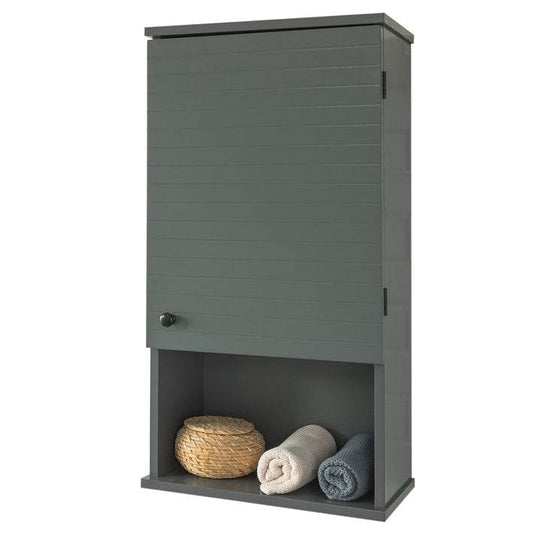 Hängeschrank Bad | Wandschrank | Medizinschrank | Dunkelgrau | BZR25-DG - Palo24