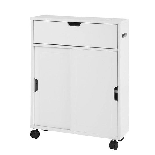 Badrollwagen | Nischenregal | Badschrank Weiss BZR31-W - Palo24