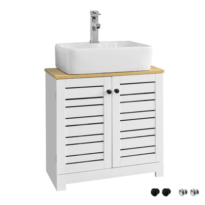 Waschbeckenunterschrank | Badezimmerunterschrank Weiss BZR40-W - Palo24
