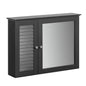 Spiegelschrank | Hängeschrank mit Spiegeltür | Badschrank Dunkelgrau | BZR55-DG - Palo24