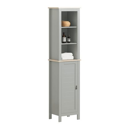 Bad Hochschrank | Badschrank | Badregal | Badezimmerschrank | BZR68-HG - Palo24