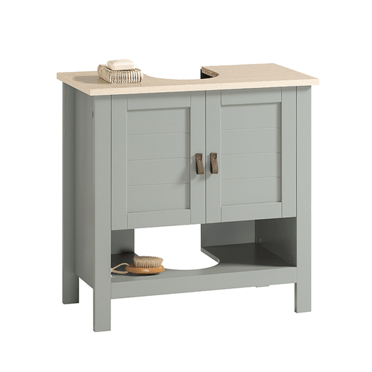 Waschbeckenunterschrank | Badschrank | Waschtisch Hellgrau | BZR69-II-HG - Palo24